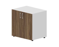 Шкаф 80х60х80 см для документов/оргтехники (2 двери, 1 полка, ручки - алюминий) — фото 1