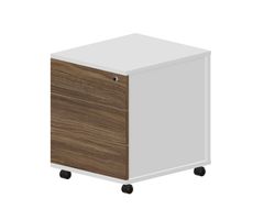 Тумба мобильная (3 ящика, усиленные колёсные опоры, без ручек) 46х53х57 см — фото 1