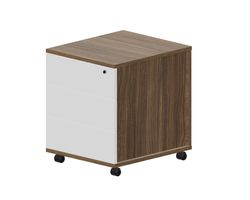 Тумба мобильная (3 ящика, усиленные колёсные опоры, без ручек) 46х53х57 см — фото 1
