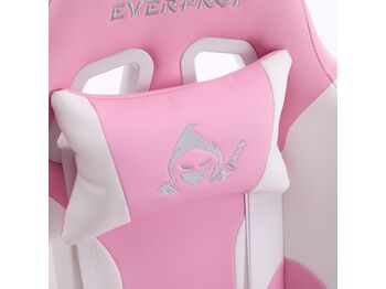 Геймерское кресло Everprof Katana (Катана) Экокожа Розовый — фото 9